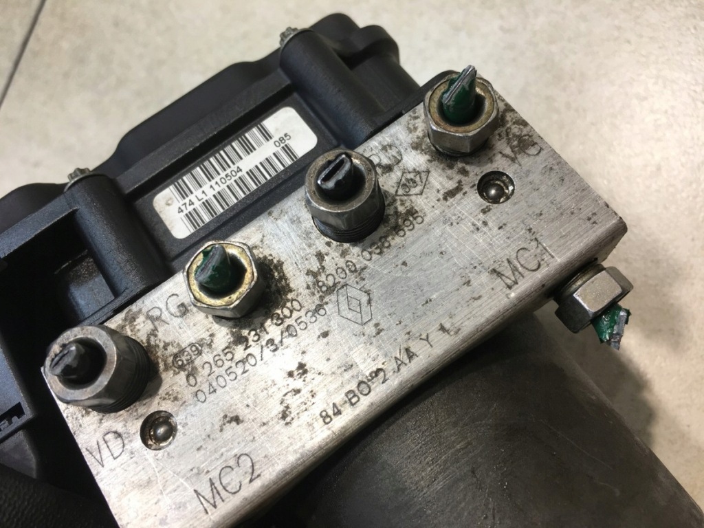 Насос abs megane ii 1.6 16v 0265231300 8200038695 Недорого