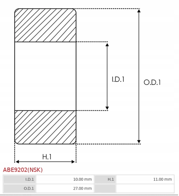 фото №10, Підшипник nsk cxb1050d 10x27x11 генератор