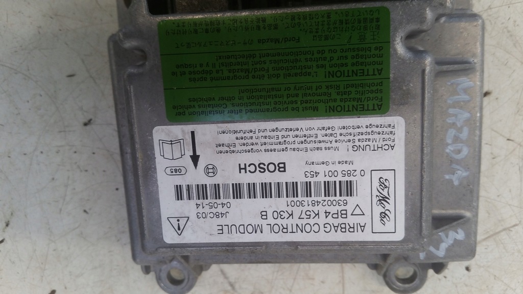 фото №9, Подушки безопасности датчик натяжитель kpl mazda 3