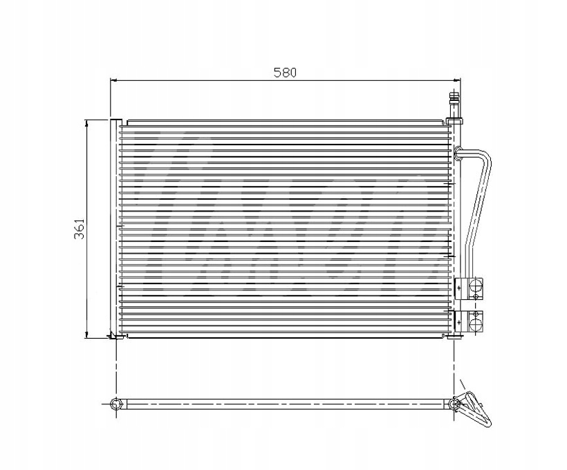фото №1, Конденсатор кондиціонера ford fusion jus 09.05- новий