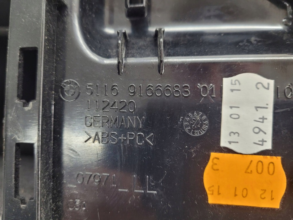 фото №7, Bmw 5 f10 f11 бардачок панелі приладової панелі пасажира 9166683 fv