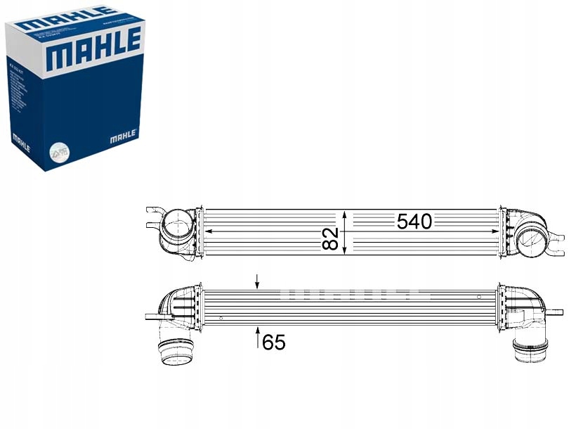 фото №1, Mahle ci 375 000p радіатор повітря наддувний