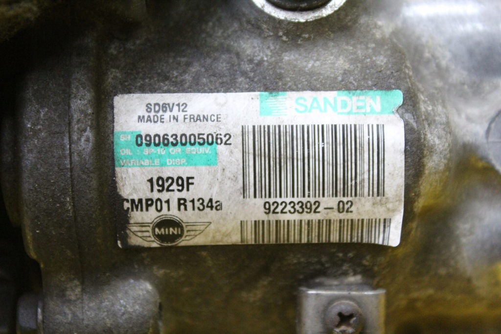 фото №11, Компрессор кондиционера 9223392 mini r55 r56 1.6vti
