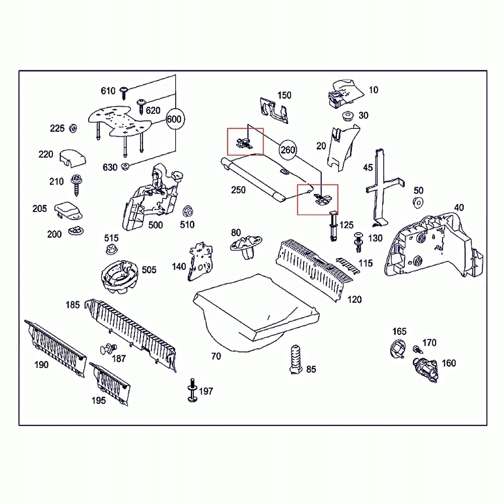фото №15, Кронштейн крючки шторка mercedes a w169 b w245