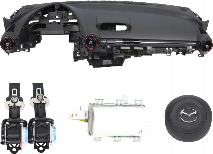 фото №1, Панель приладів консоль подушка безпеки ремені mazda 2