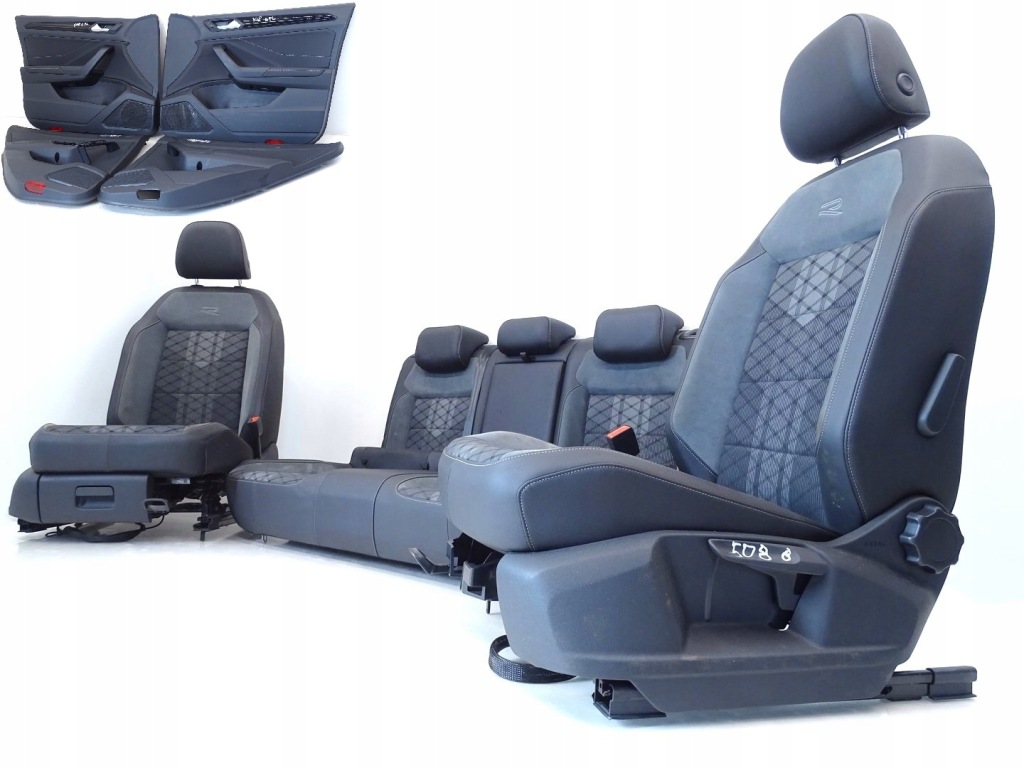 Купити Kpl сидіння заднє сидіння оббивка + обшивки vw t-roc r-line підігрів !