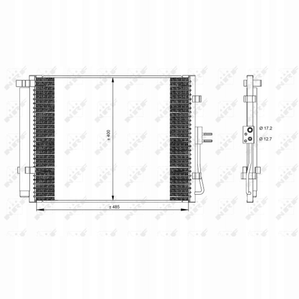 фото №1, Конденсатор кондиционера kia soul i 09-14