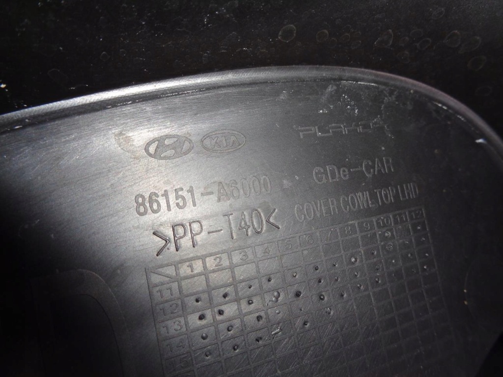 фото №9, Жабо hyundai i30 ii 2012- 86151-a6000 86154-a6100 europa