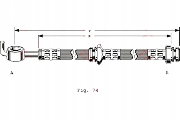 фото №1, Trw шланг гальмівний isuzu trooper 2.8 td ubs55