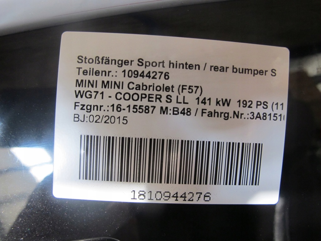 Бампер задня mini cooper f57 sport a94 Недорого