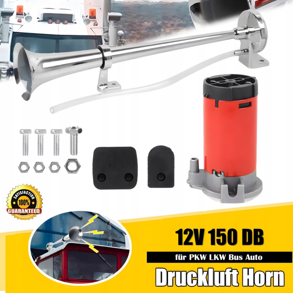 фото №9, Сигнал клаксон сигнал сигнал хром с kompresorem bardzo громкий 12v 44.5cm