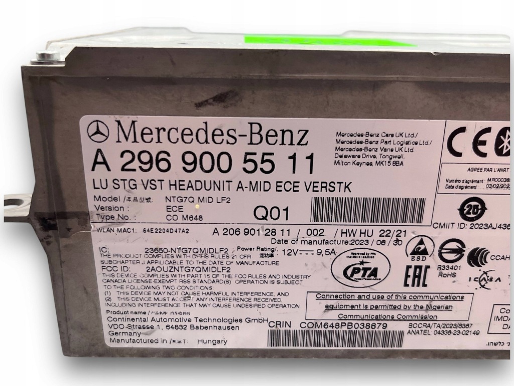 фото №3, Mercedes eqs x296 радио navi 2969005511 $j