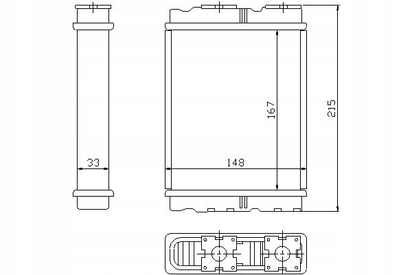 фото №1, Nissens обігрівач 167x148x33 ford maverick mit