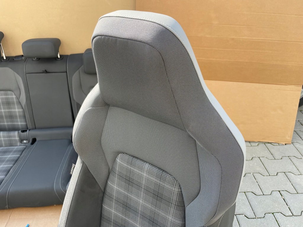 фото №11, Сидіння заднє сидіння golf 8 viii hb gtd alcantara+ матеріал підігрів комплект з подушка безпеки