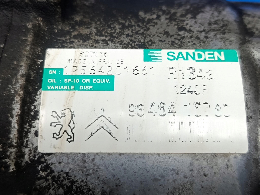 Peugeot 807 1 2.2hdi компресор кондиціонера 9646416780 sanden sd7v16 в Україні