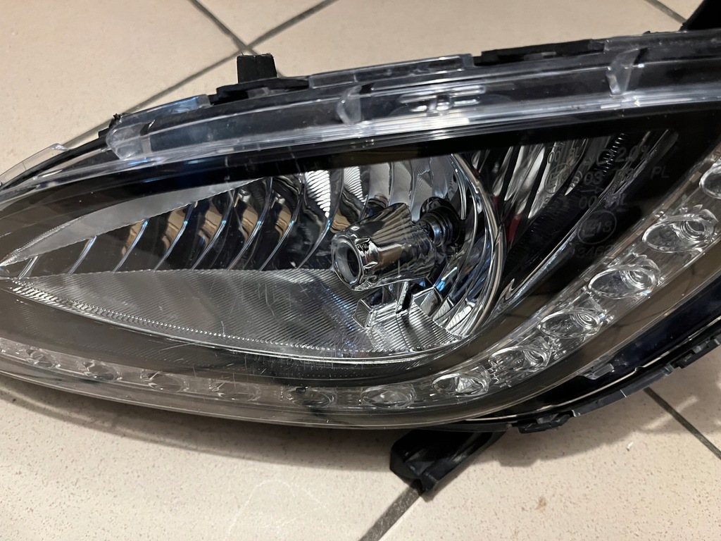 фото №9, Hyundai i20 i-20 lift лампа противотуманная фара левый