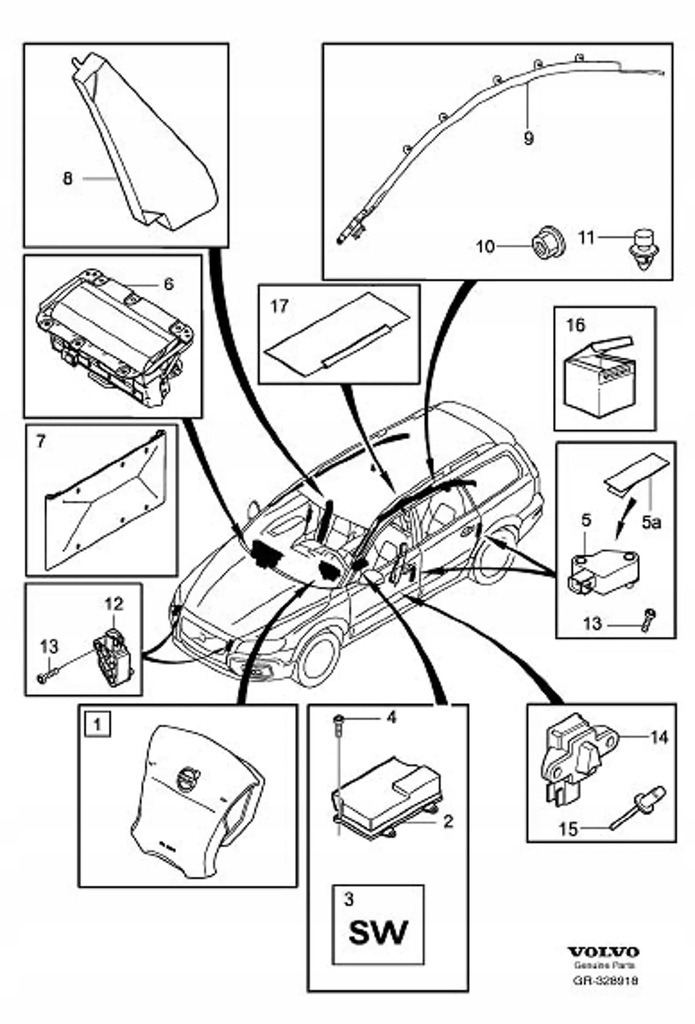 фото №6, Volvo xc60 2011 датчики удару