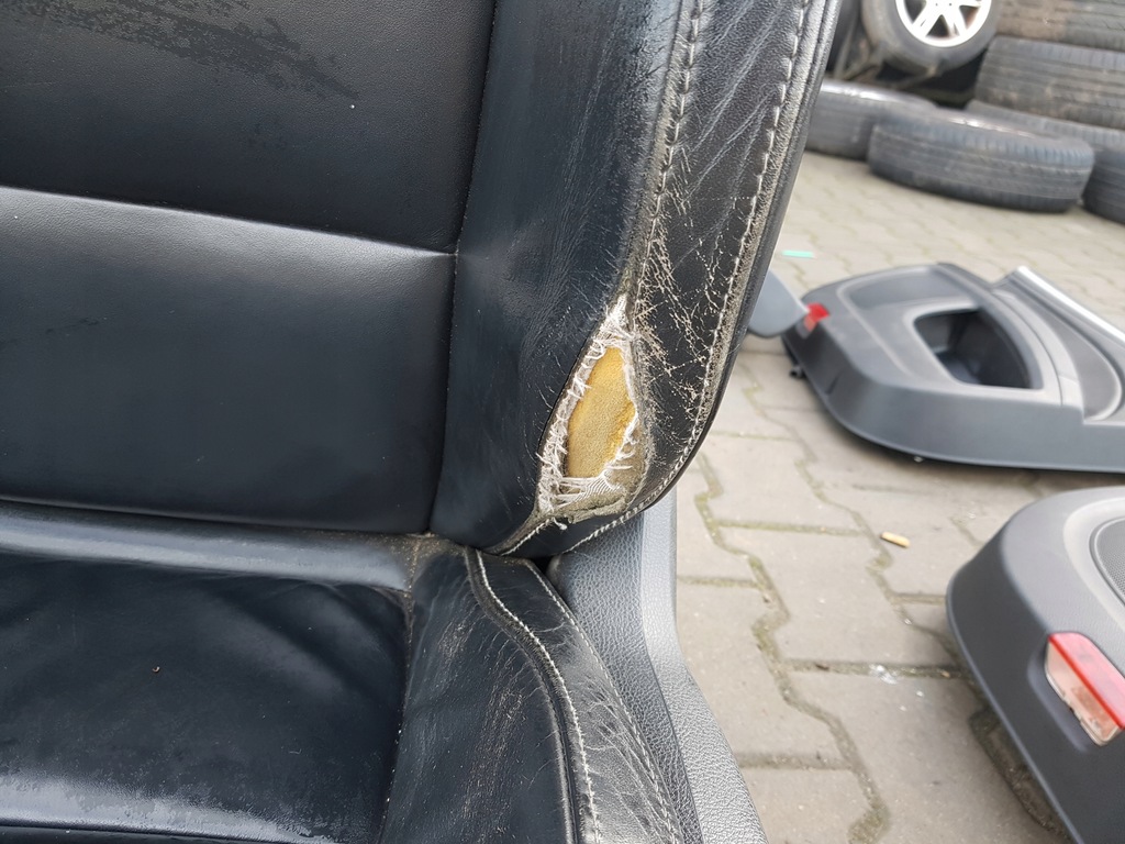 фото №9, Skoda superb 2 ii 08r- kombi сиденья кожаный заднее сиденье