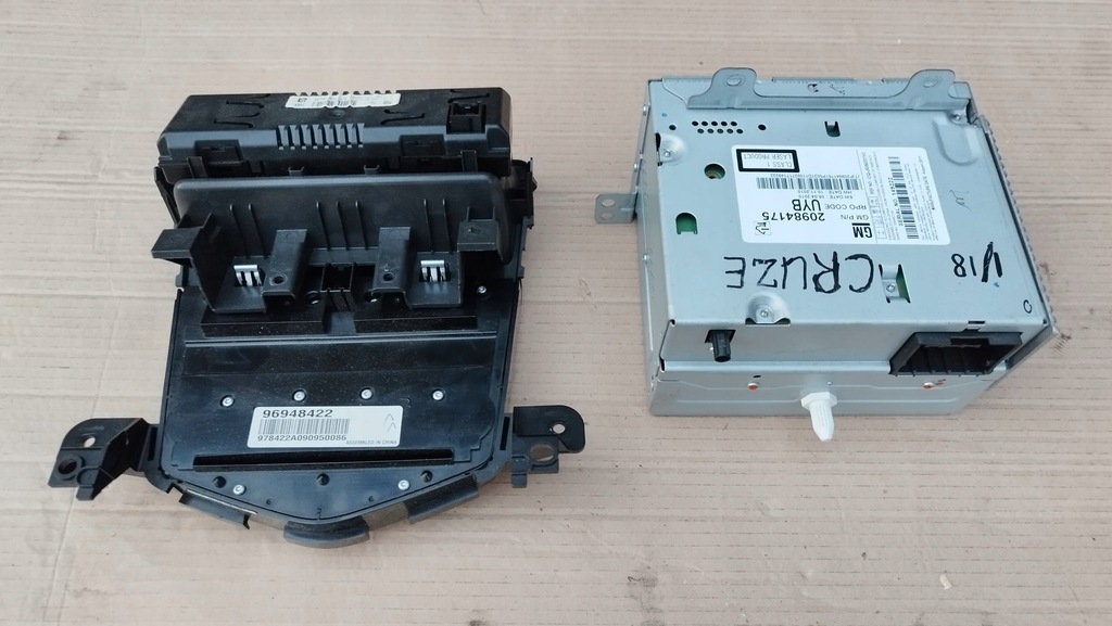 фото №6, Chevrolet cruze радиопроигрыватель cd 20984175 uyb дисплей панель управление