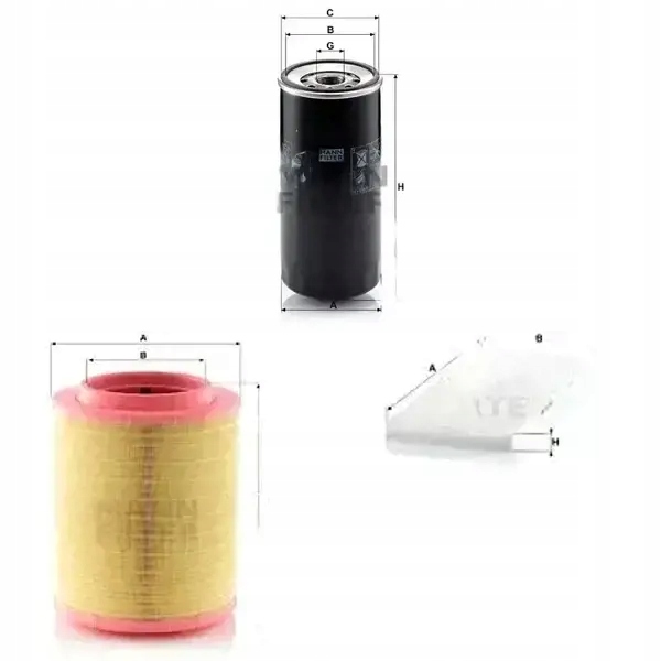 фото №1, Комплект фильтров iveco stralis i mann фильтр