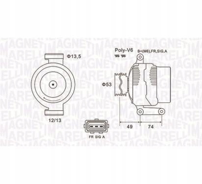 фото №1, Mm генератор 12v ford mondeo iii