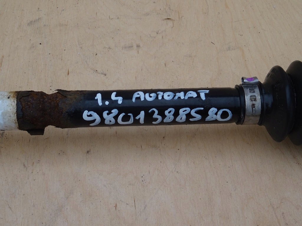 фото №4, Citroen c3 ii 1.4 привідний вал ліва автоматична коробка передач 9801388580
