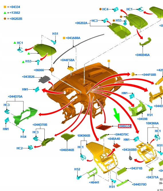фото №1, Ford tourneo custom dash панель wireless зарядка mat 2340237 original
