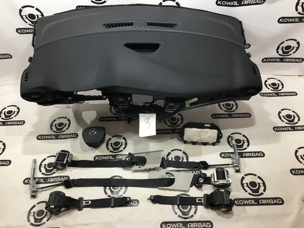 фото №1, Opel crossland приборная панель консоль подушка безопасности подушки безопасности ремни оригинал демонтаж