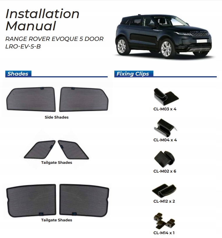 фото №16, Шторки солнечные land rover evoque 18- защита шторка солнцезащитные