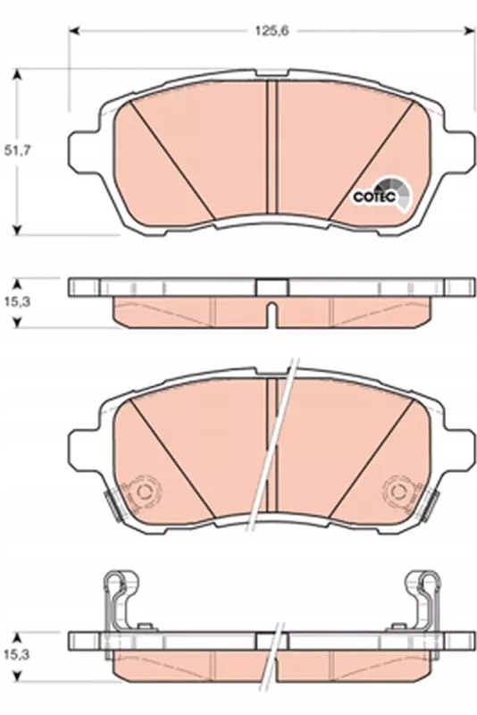 фото №1, Тормозные колодки ham. ford p. fiesta 08-/mazda 2/swift 07-/daihatsu sirion/materia