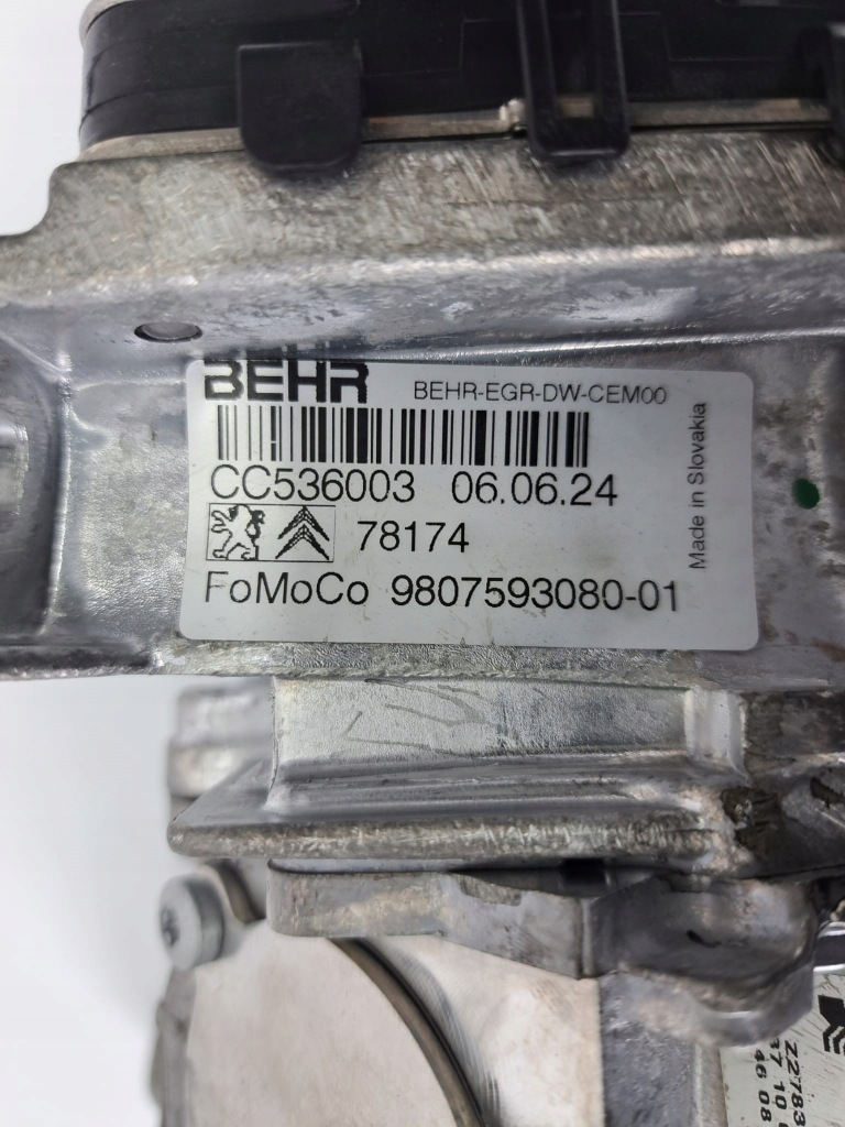 Радиатор выхлопных газов клапан egr peugeot boxer 2.0 bluehdi 9807593080 euro 6 Недорого