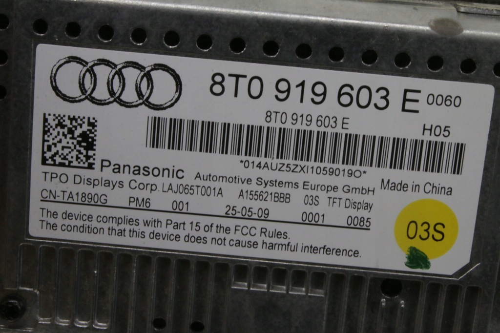 фото №5, Радио дисплей audi a5 8t2035136c