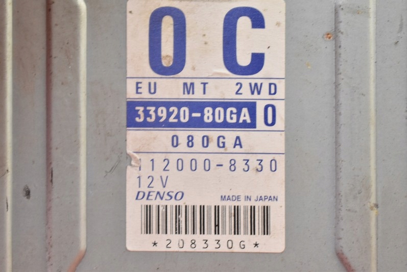 фото №7, Блок керування бортовий комп'ютер двигуна 33920-80ga suzuki ignis 1 i 1.3 16v 83 km 00-03