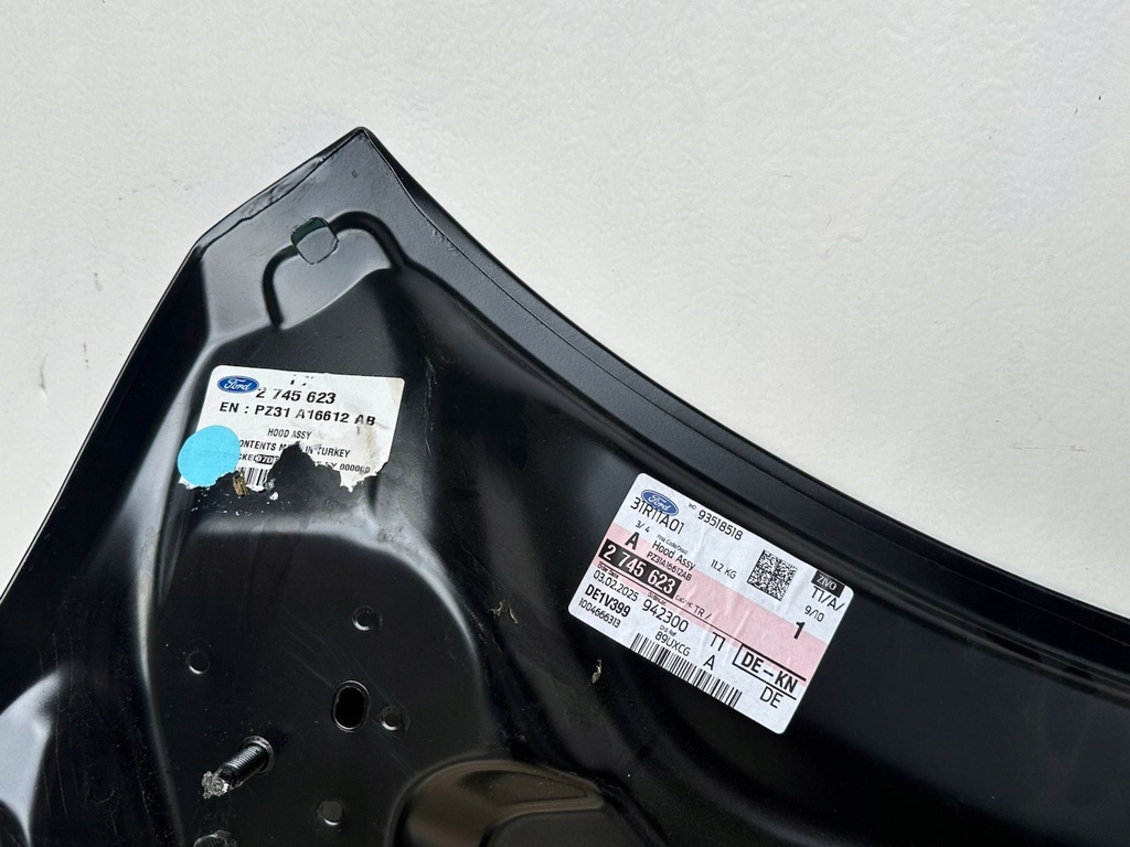 фото №8, Ford transit custom lift капот крышка двигателя oem pz31-a16612-ab