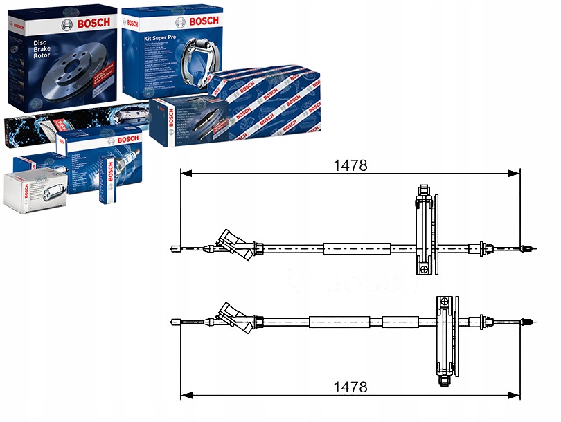 Bosch 1 987 477 932 cięgło, гальмо стояночний Недорого