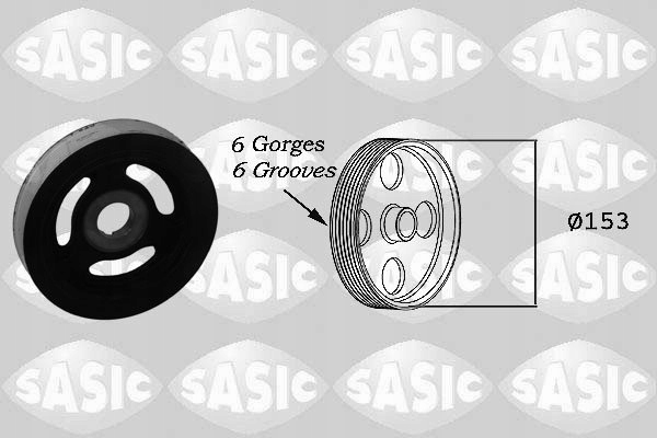 Sasic 2150004 шків, wał колінчастий Ціна