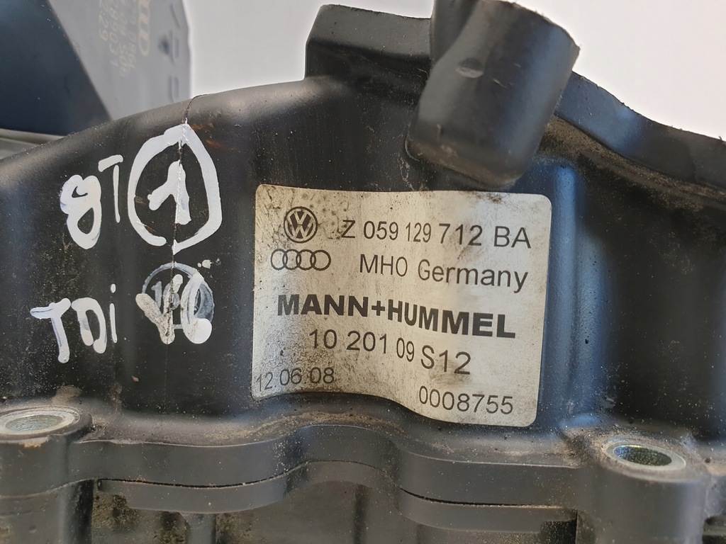 фото №2, Audi a5 8t 2.7 tdi колектор всмоктуючий 059129712ba
