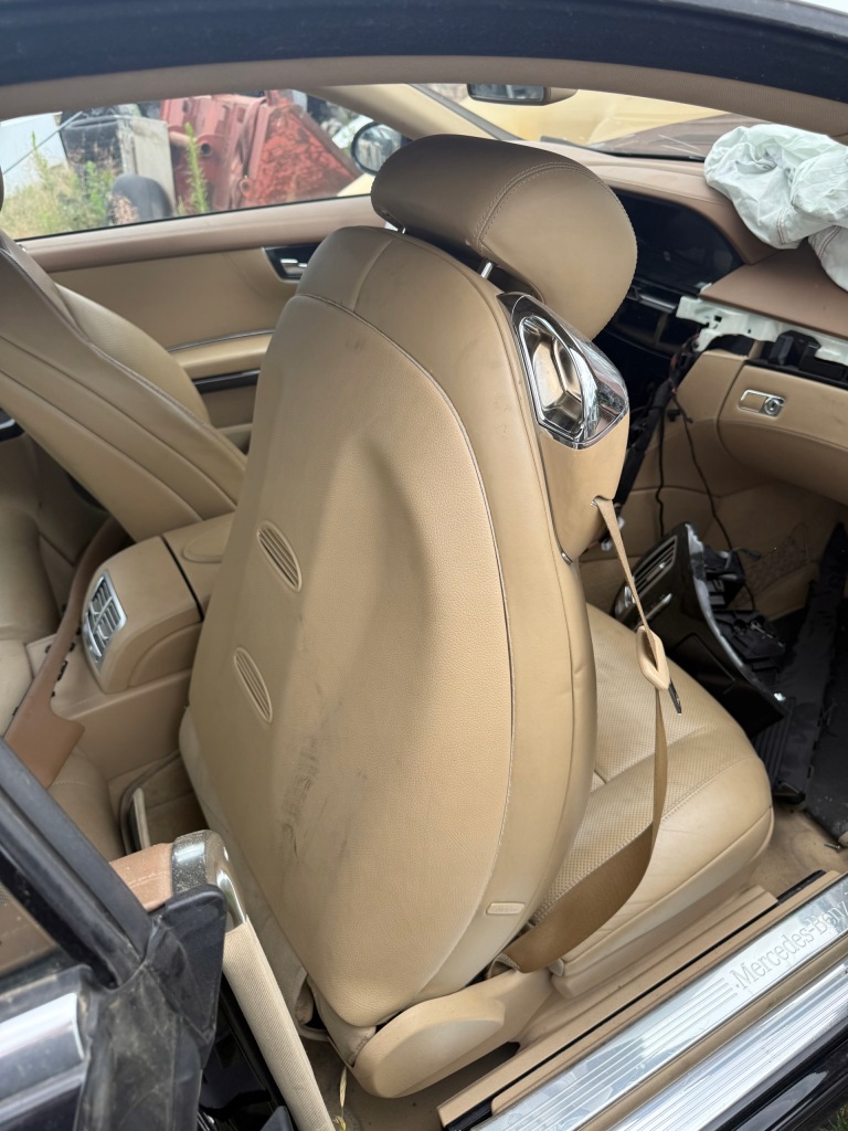 фото №7, Mercedes w216 cl комплект сидений салон сиденье водителя пассажира кожа вентилятор