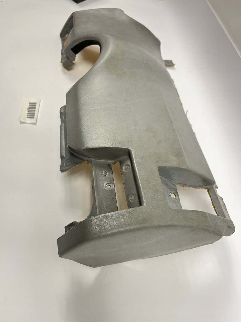 фото №5, Защита колонки руля замок зажигания dół панели приборной панели mercedes w124 серая