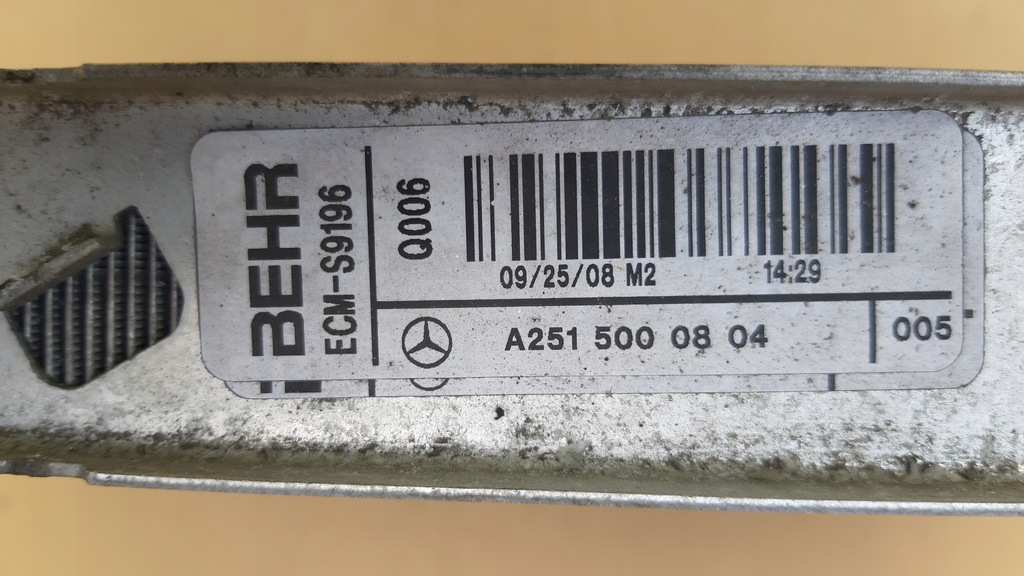 фото №14, Ml w164 gl x164 r-klasa w251 радиатор