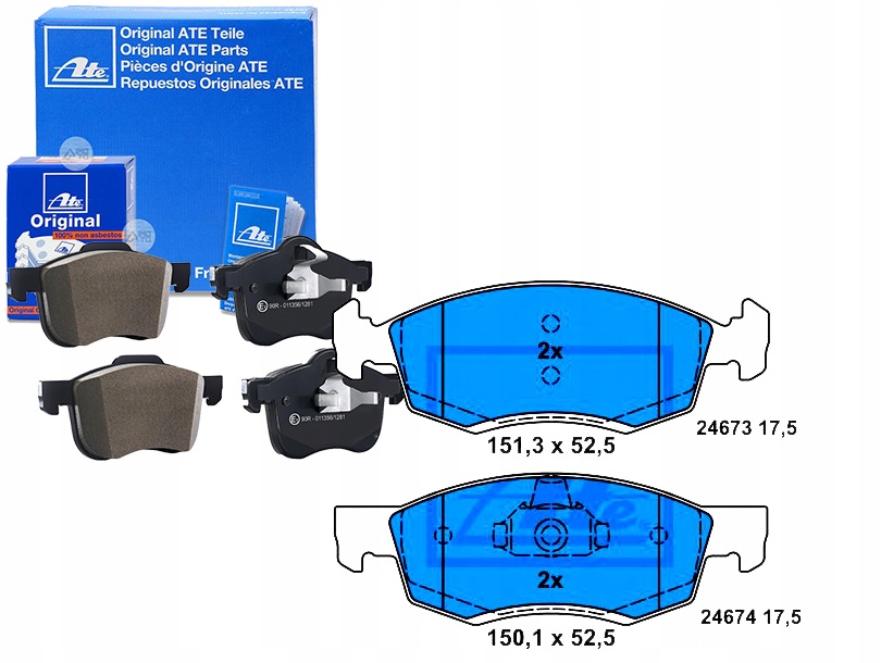Купить Комплект тормозных колодок тормозных ate 8228020 lp2137 167