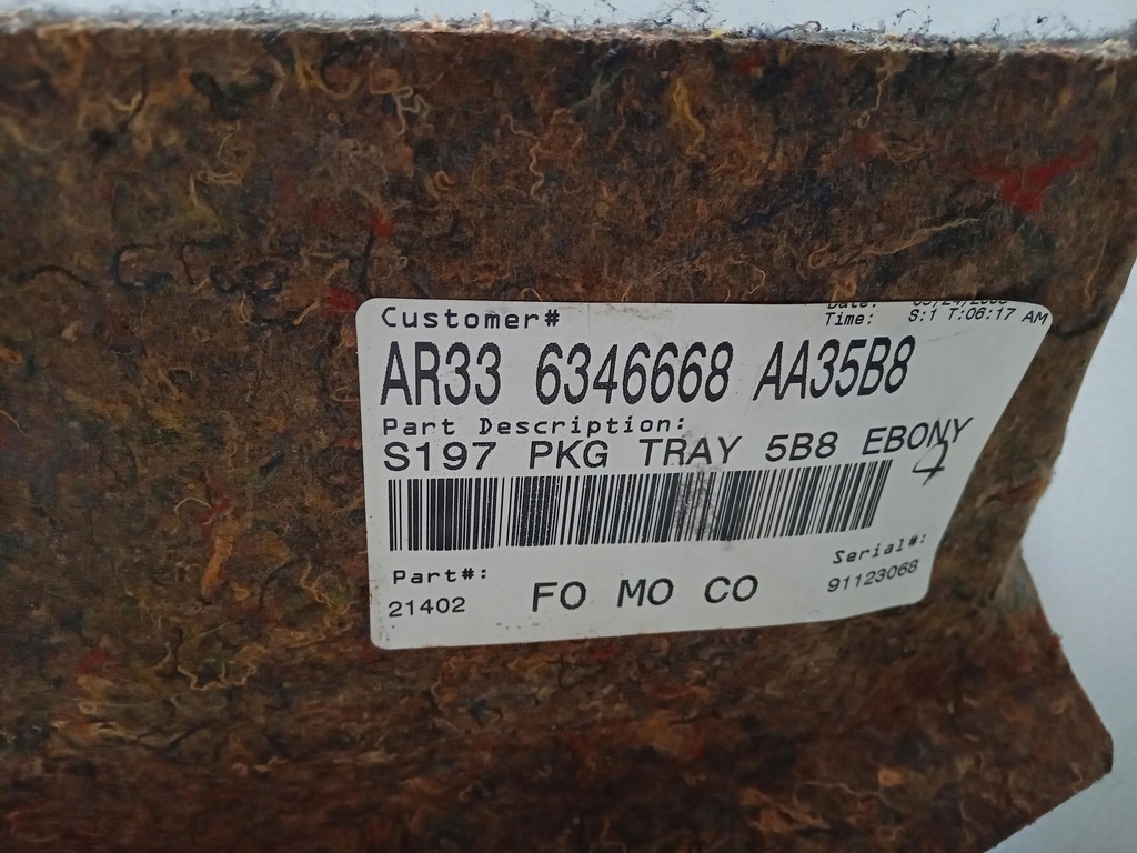 фото №6, Полка багажника задняя ford usa mustang v gt