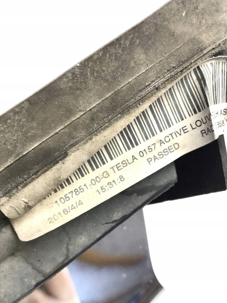 Tesla model s 2016 перед лівий впуск /канал повітря інтеркулер 105785100g Оригінал