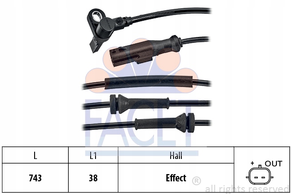 фото №2, Facet датчик abs