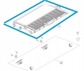 Tesla model 3/y радіатор води 1494175-00-b радіатор cooling fan module Доставка