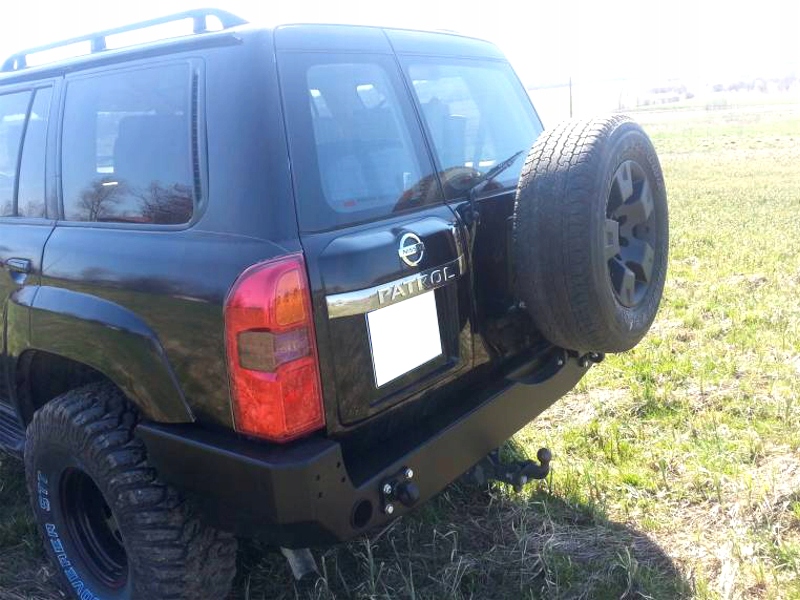 фото №7, Nissan patrol y61 бампер задняя задний кронштейн колеса