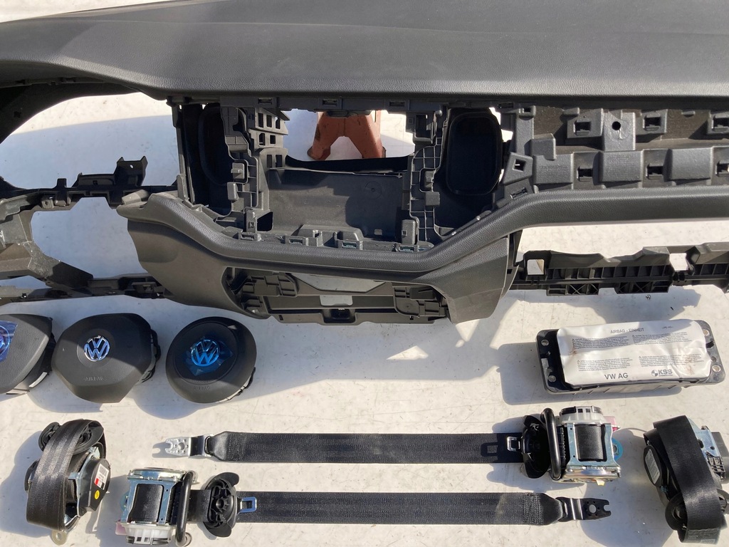 фото №6, Vw polo 2g панель приладів панель приладів консоль подушки безпеки ремені