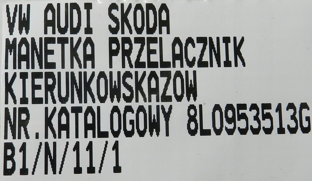 фото №6, Переключатель комбинированный рычаг поворотники vw audi seat skoda 8l0953513g