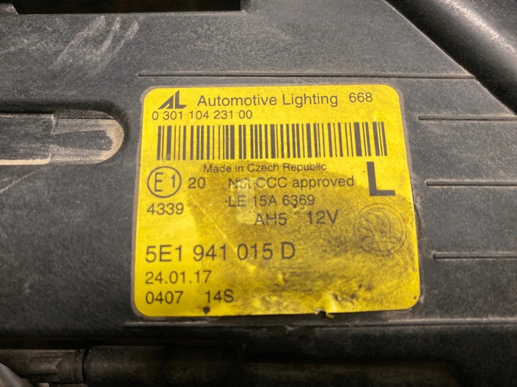 фото №9, Лампа ліва перед skoda octavia iii lift full led