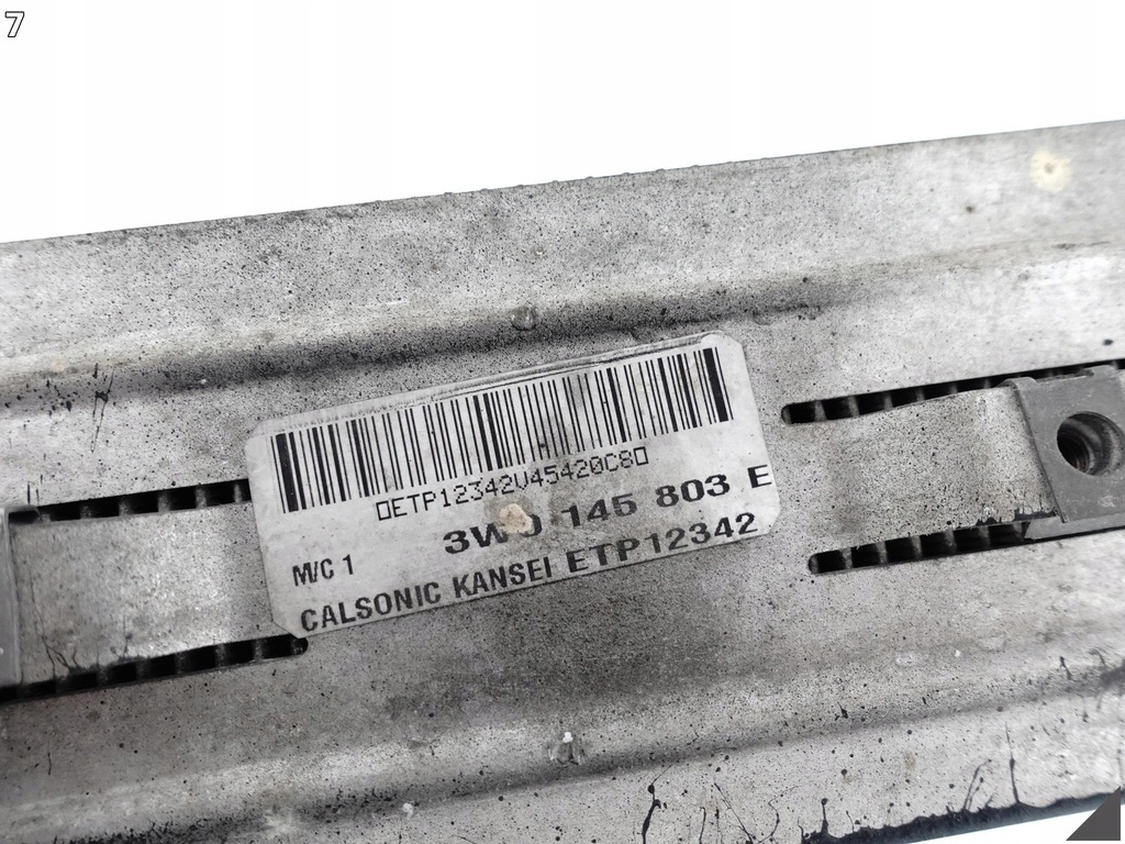 фото №8, Bentley continental 3w0 3w8 радиатор воздуха интеркулер + датчик